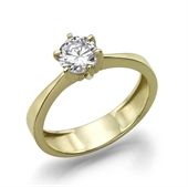 טבעת יהלום 0.3 עם משקל זהב 3.6 גרם